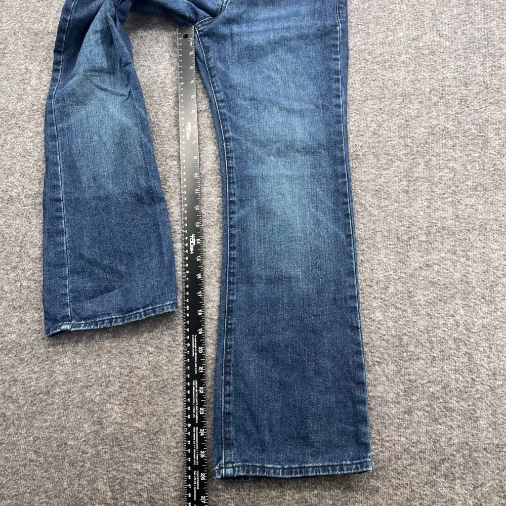 The Childrens Place Boys Blue Bootcut Jeans Medium Wash Size 12 Semi-Evase Denim